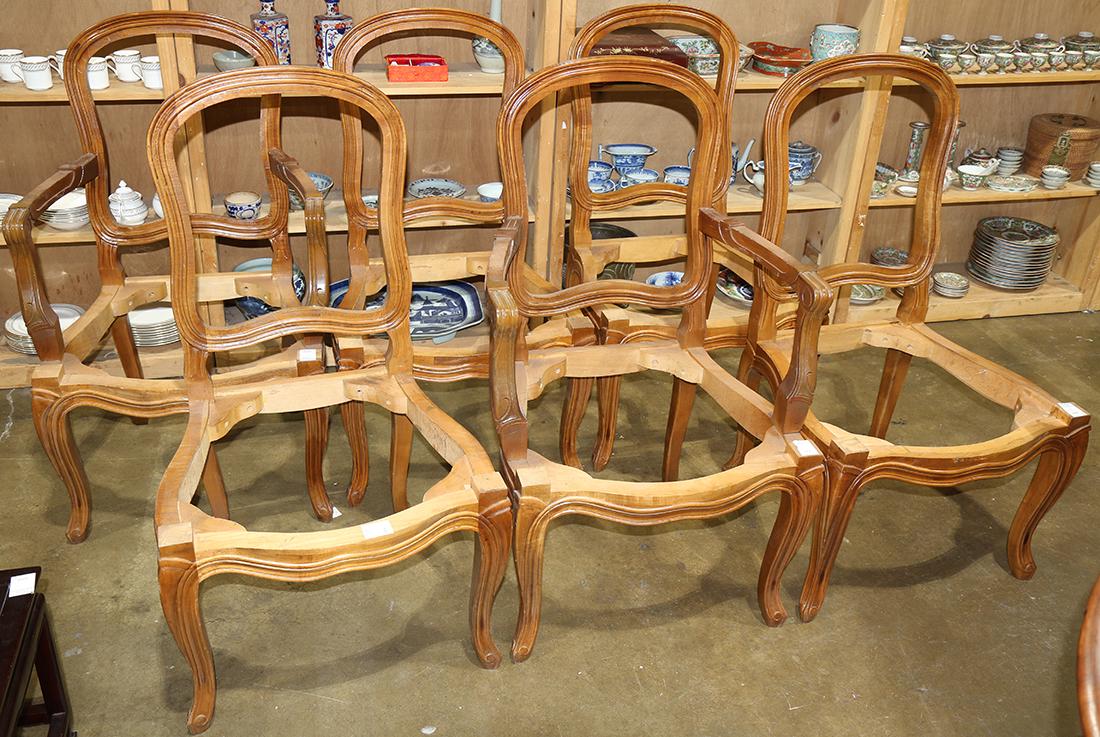 (lot of 7) Victorian walnut dining suite (1 of 4)