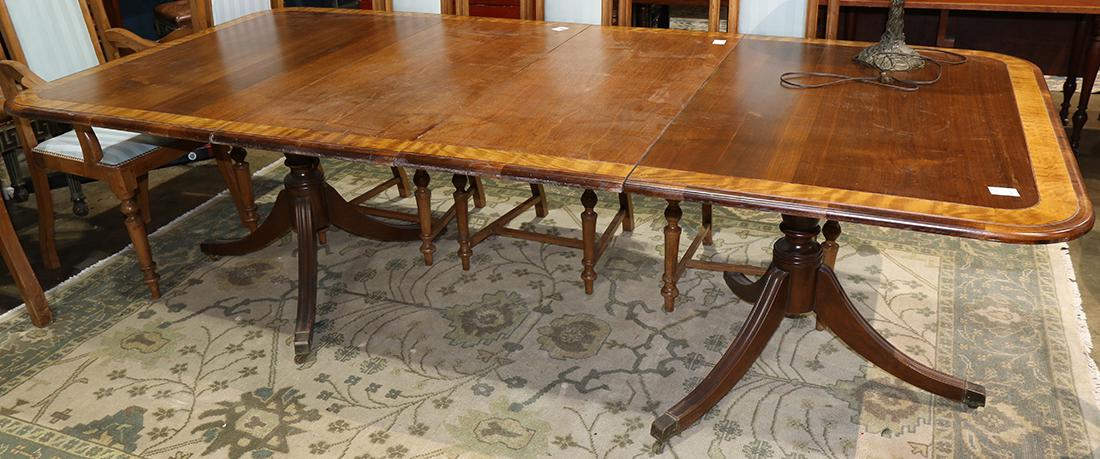 Regency double pedestal dining table (1 of 2)
