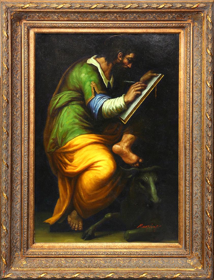 Painting, Classical Seated Figure Writing (1 of 3)