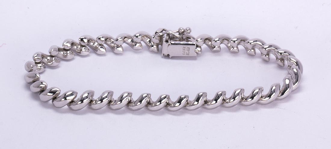 14k white gold bracelet (1 of 5)