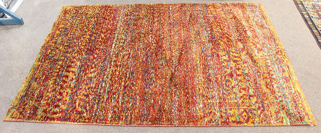 Sari silk carpet (1 of 2)