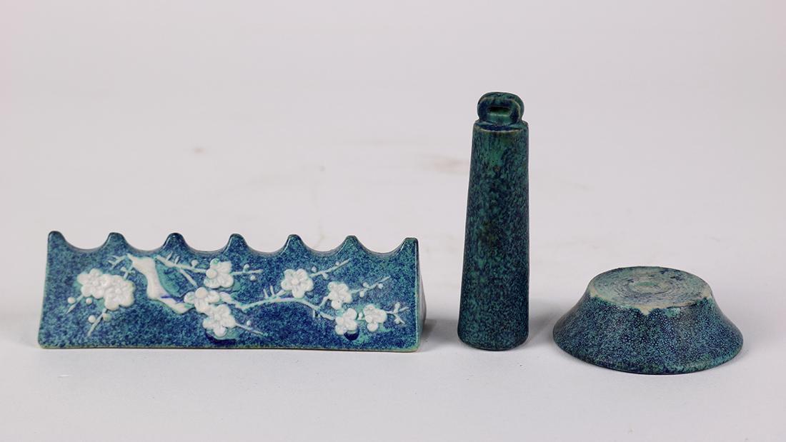 Chinese Robin's Egg Glazed Items (1 of 4)