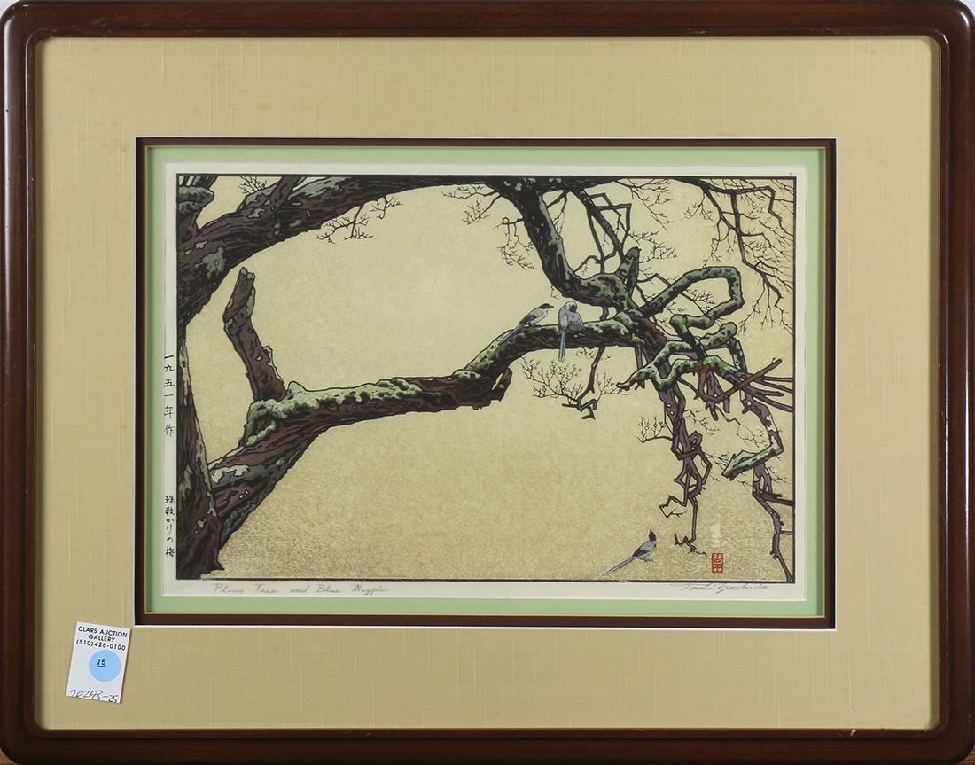 Japanese Woodblock Print, Yoshida Toshi (1 of 2)