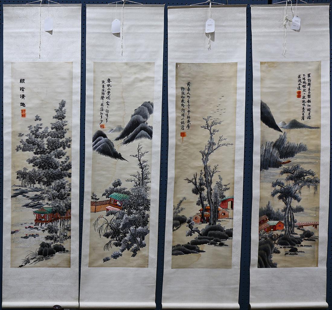 Chinese Embroidery Scrolls (1 of 6)