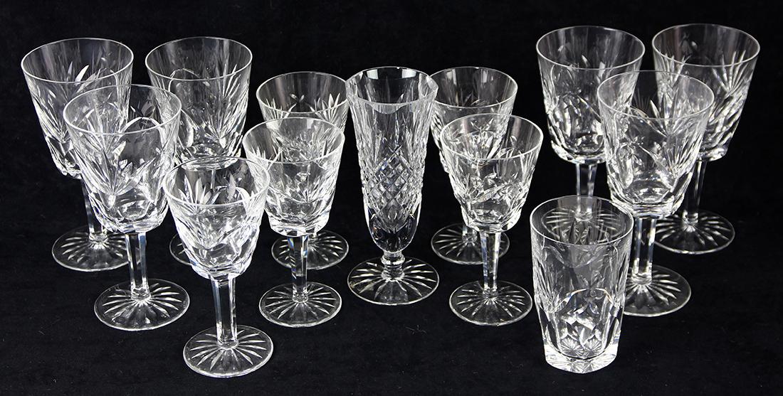 (lot of 13) Collection of Waterford stemware in the (1 of 3)