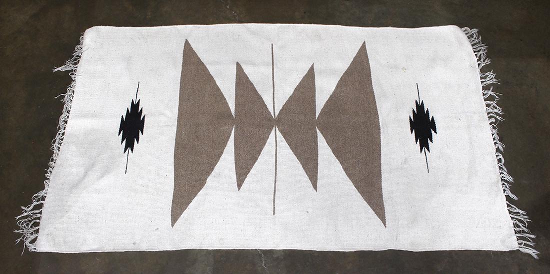 Navajo style flatweave carpet, 3'5" x 5'10" (1 of 3)