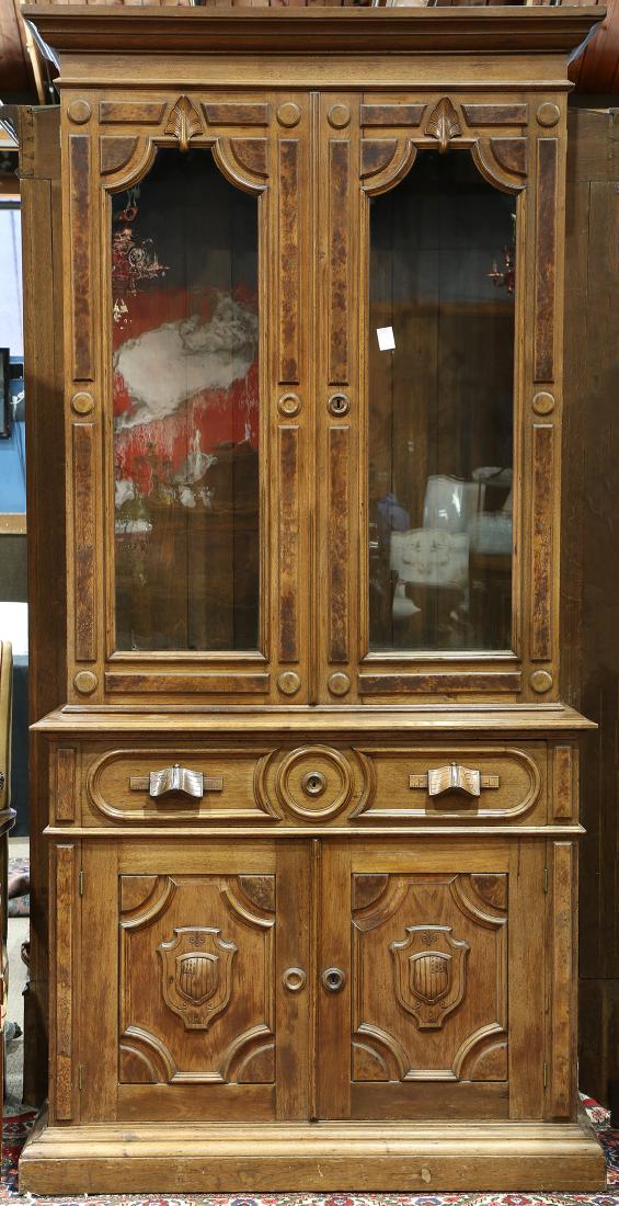 American Victorian walnut secretary (1 of 7)