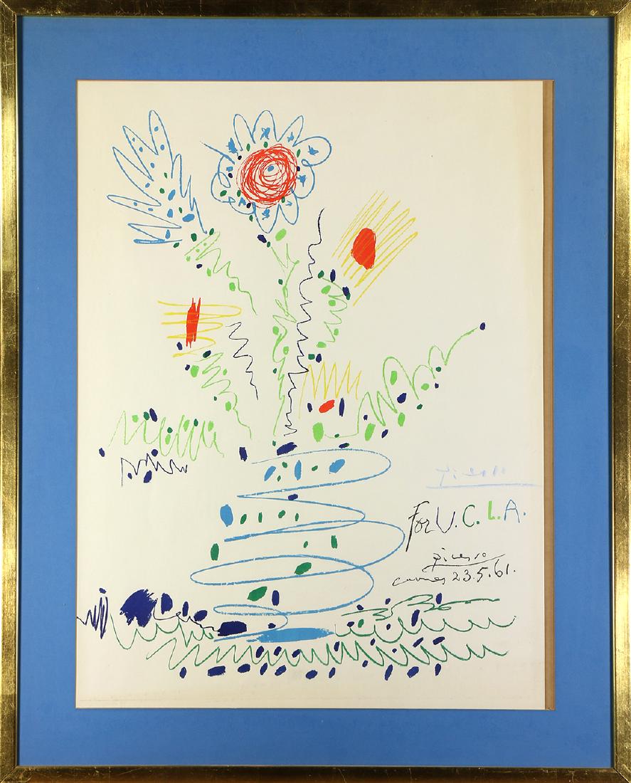 Print, Pablo Picasso, Flowers for UCLA (1 of 1)