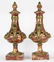 Pair of Louis XV style marble urns, each having a - 2