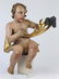 Italian Baroque style gilt and polychrome decorated - 2