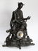 Continental bronze figural mantle clock, depicting Don - 2