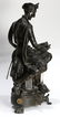 Continental bronze figural mantle clock, depicting Don - 3