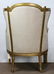 Louis XV style giltwood carved wing back bergere, - 3