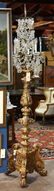 Monumental crystal and gilt candelabra - 2