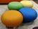 (lot of 5) Modern Allermuir Pebble stool group