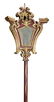 Pair of partial gilt and polychrome decorated Venetian - 4