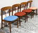 (lot of 4) Mid-Century Barzilay teak side chairs