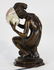 Art Nouveau patinated bronze table lamp - 5