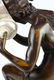 Art Nouveau patinated bronze table lamp - 9