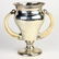 American sterling silver footed vessel, the flaring