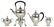 (lot of 4) Gorham sterling silver and gilt wash hot