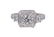 Diamond and 18k white gold ring