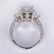 Diamond and 18k white gold ring - 3