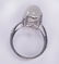 Moonstone, diamond and 14k white gold ring - 3