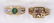 (Lot of 2) Ruby, emerald and 18k yellow gold rings