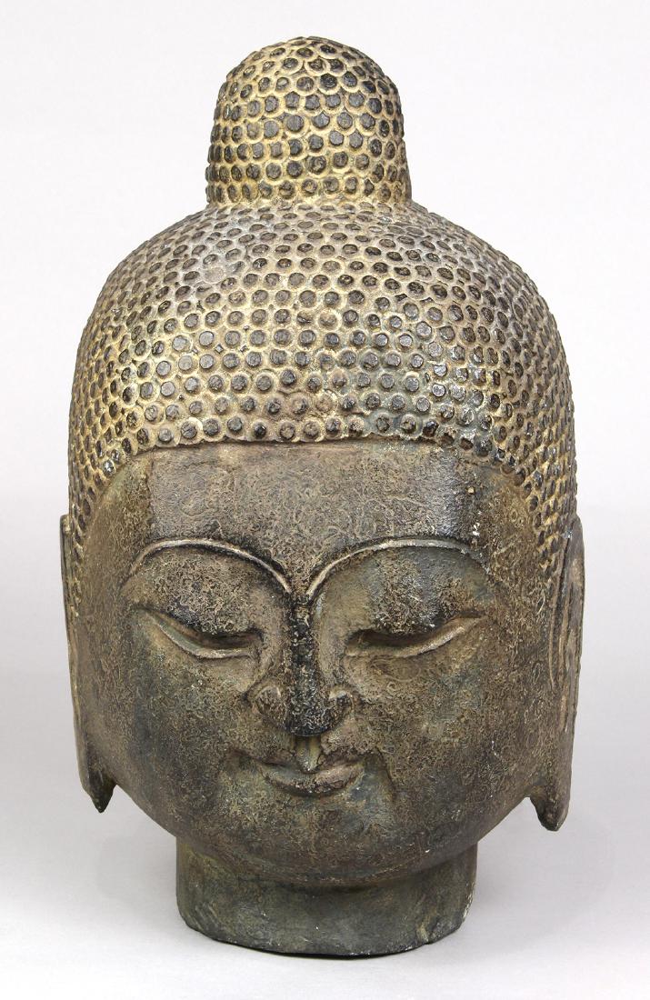 Chinese Stone Buddha Head (1 of 8)