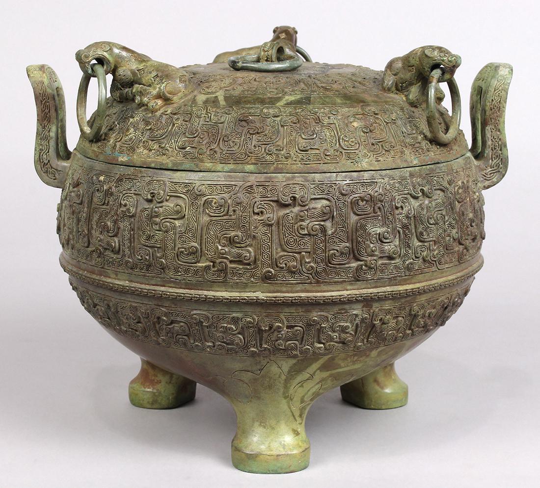 Chinese Archaistic Bronze Ding (1 of 9)