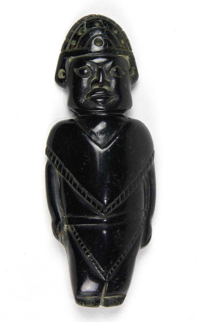 Green hardstone figural pendant (1 of 2)