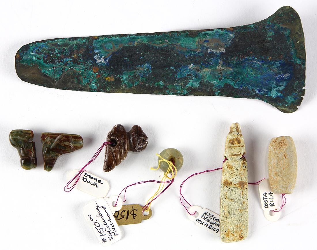 (lot of 6) Pre-Columbian assortment of artifacts (1 of 2)
