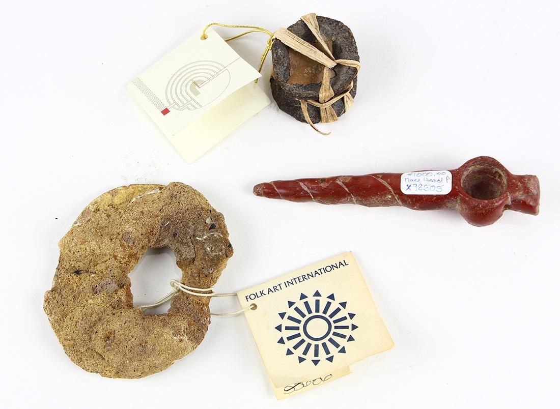 (lot of 3) Pre-Columbian articles (1 of 2)