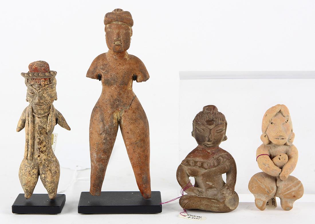 (lot of 4) Pre-Columbian fertility figures (1 of 2)