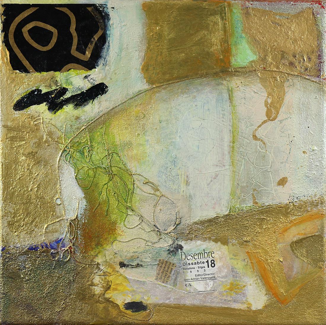 Mixed media collage, Untitled (Abstract) (1 of 1)