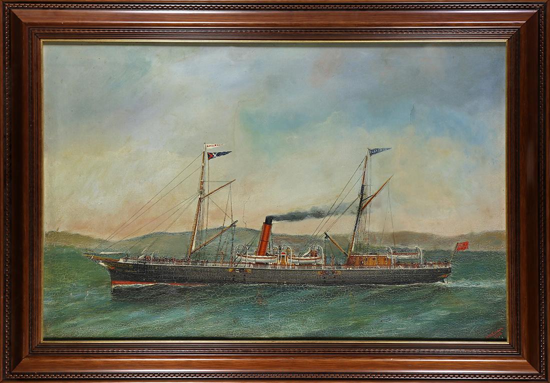 Painting, Ship Leaving Port, 1893 (1 of 1)