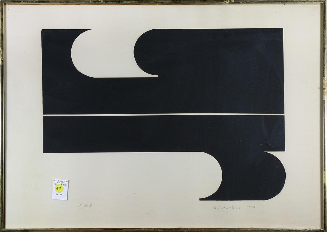 Print, Black Geometrical Abstraction (1 of 1)