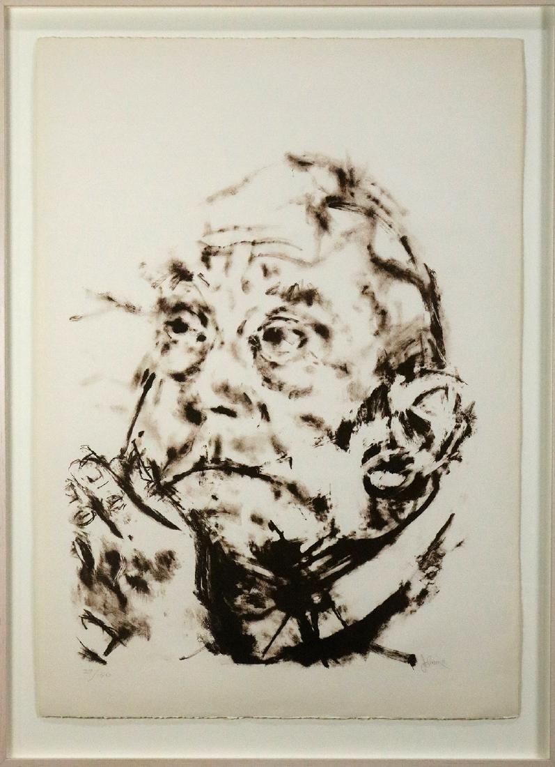 Print, Jack Levine: Jack Levine (American, 1918-2010), "Requiem," 1979, lithograph, pencil signed lower right, edition 27/150, sheet: 41.5"h x 30"w, overall (with frame): 47.25"h x 34.5"w