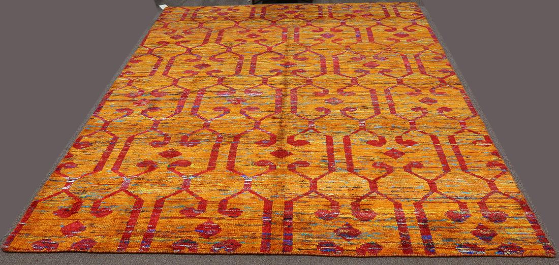 Sari Silk rug, 7'9" x 9"7" (1 of 3)