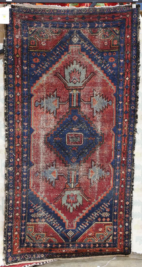 Kurdish carpet, (wear)  6'1 x 3'2" (1 of 1)
