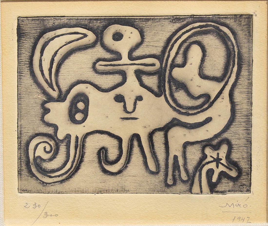 Etching, Joan Miro (1 of 5)