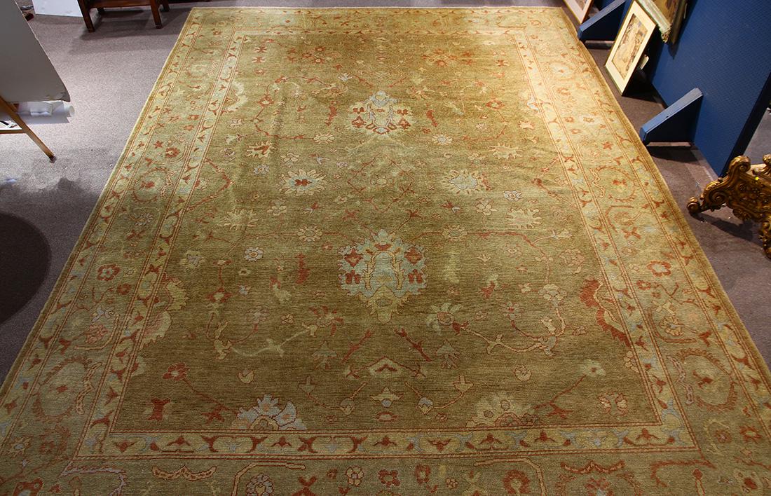 Palace size Pakistani Oushak carpet 19'7" x 14' (1 of 7)