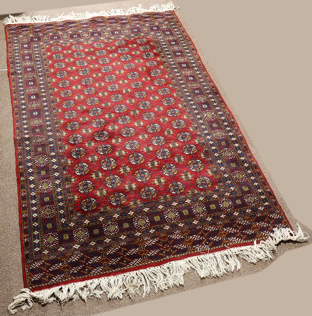 Pakistani Bokhara carpet, 6'2" x 4' (1 of 3)