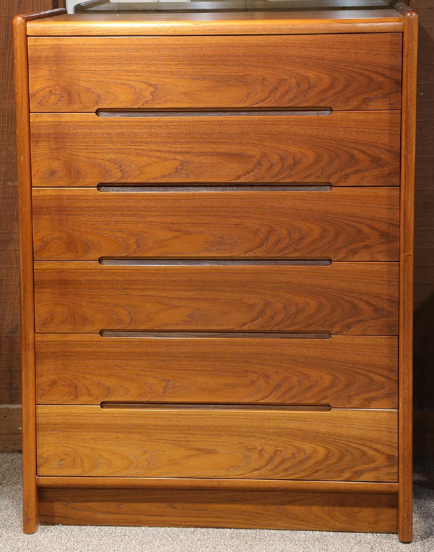Mid-Century Modern teak chest of drawers (1 of 3)