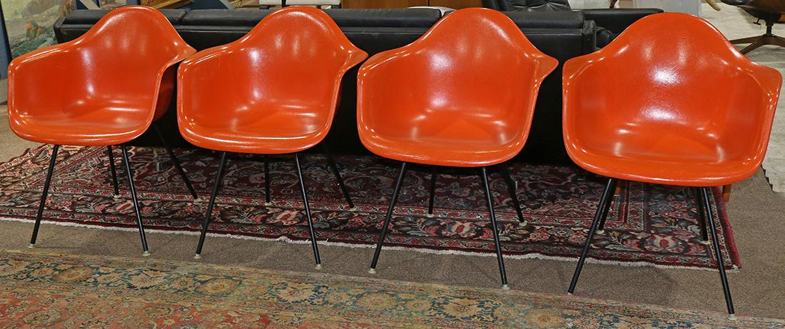 (lot of 4)  Eames for Herman Miller shell chairs (1 of 2)
