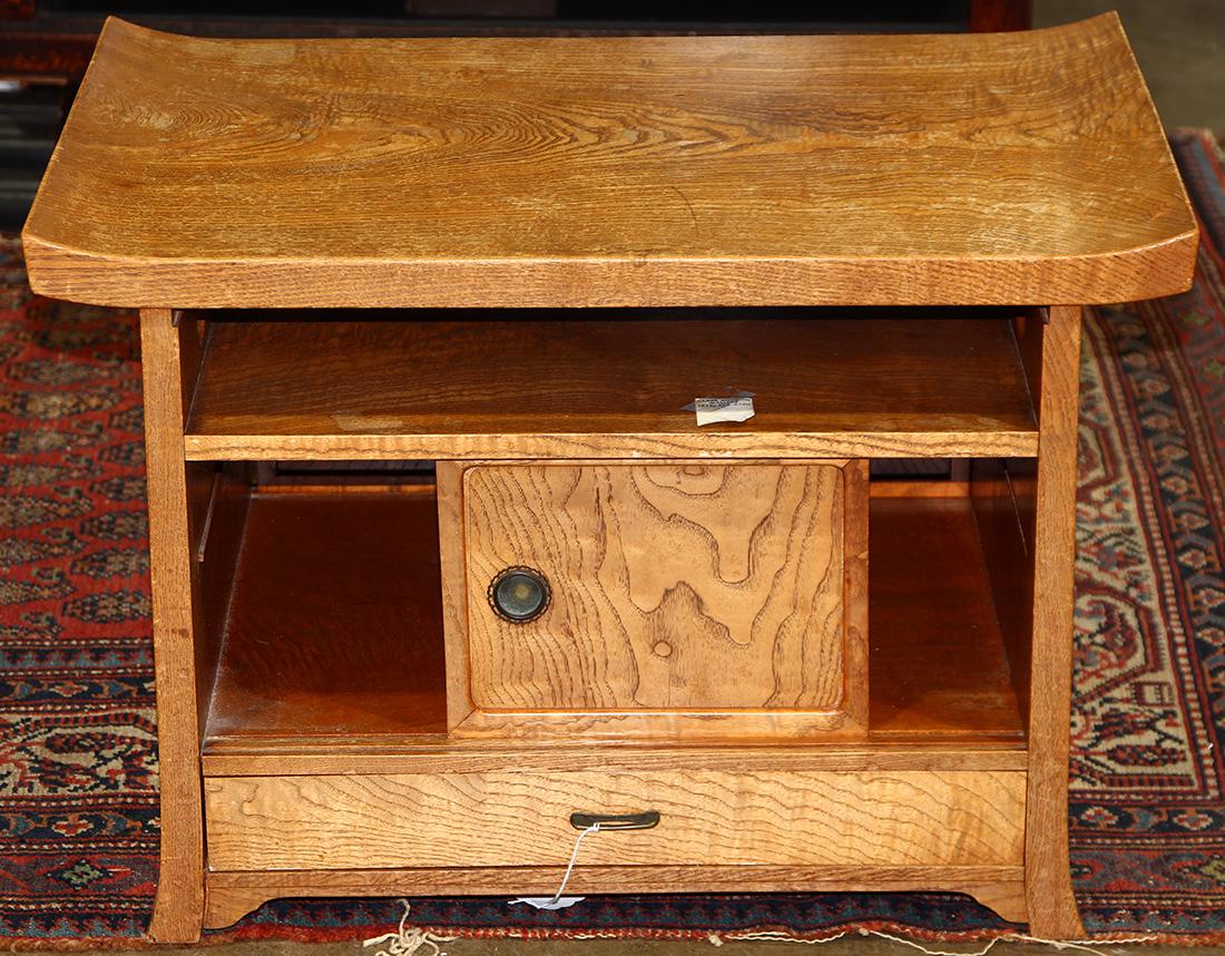 Japanese Small Wooden Chest (1 of 2)