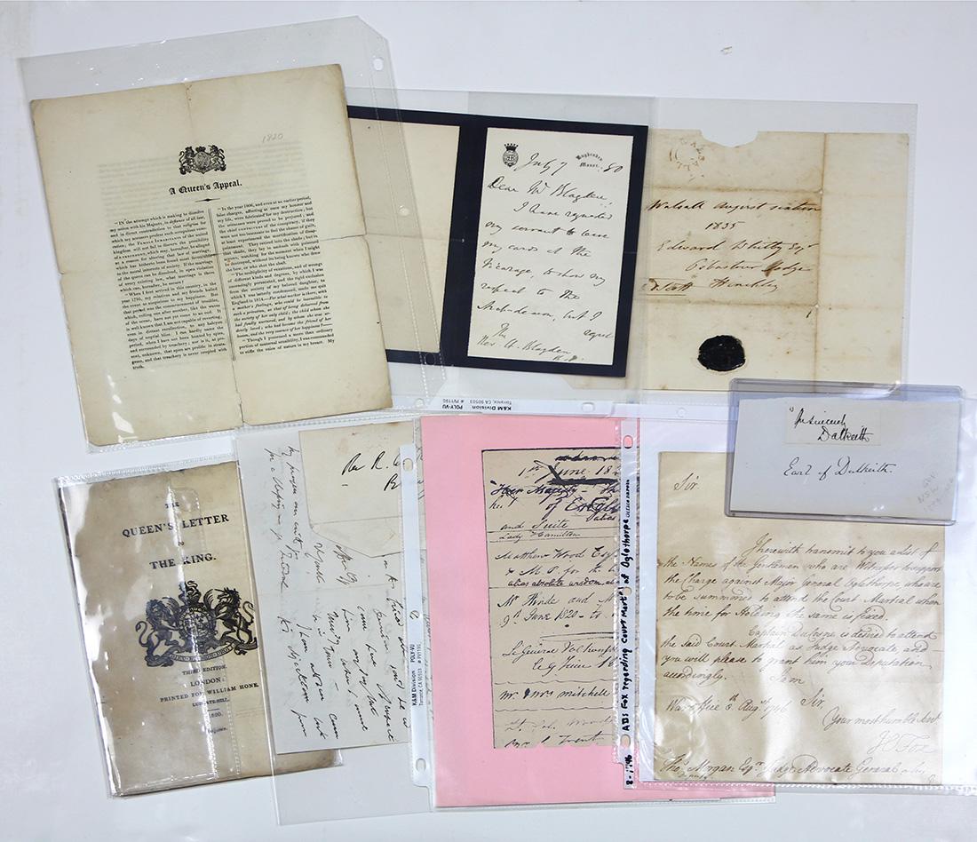 (lot of 7) 19th Century ephemera group, consisting of (1 of 1)