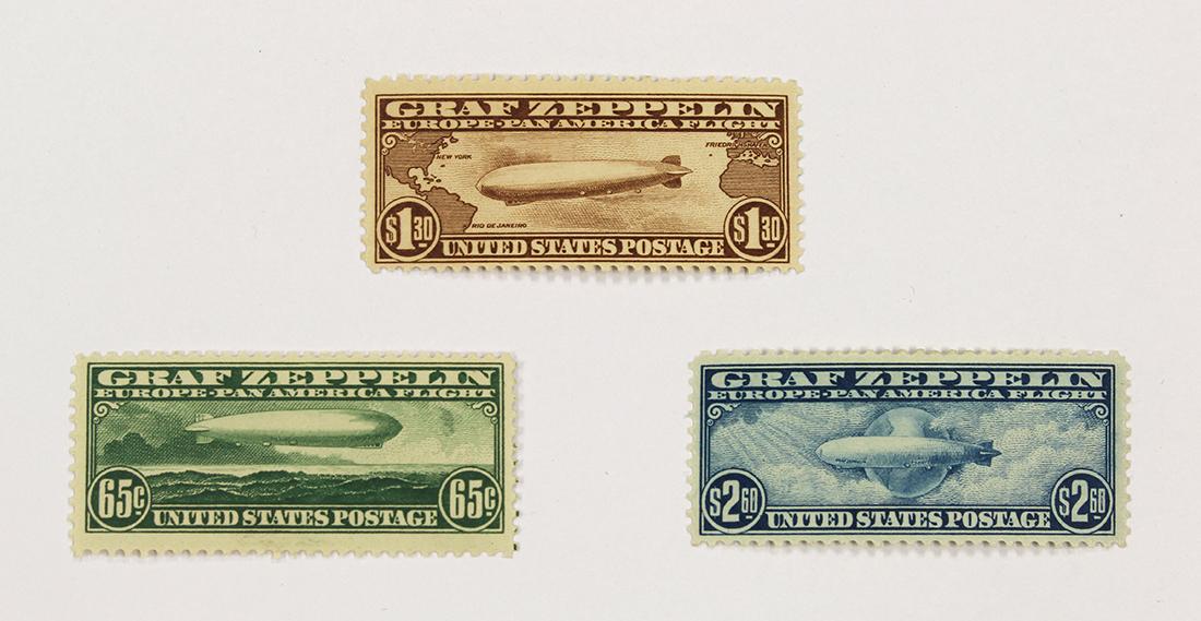 (lot of 3) U.S. 1930 Graf Zeppelin SFT (1 of 2)
