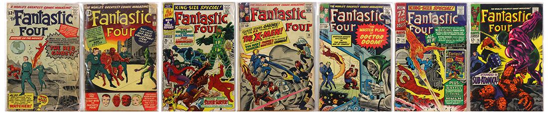 (lot of 7) Fantastic Four comic books, circa 1960's, (1 of 5)